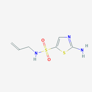 molecular formula C6H9N3O2S2 B1473141 N-allyl-2-aminothiazole-5-sulfonamide CAS No. 2098124-04-8