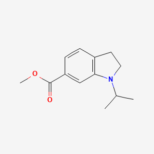 molecular formula C13H17NO2 B1473148 Methyl 1-isopropylindoline-6-carboxylate CAS No. 1788044-05-2