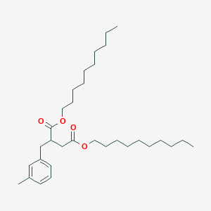 molecular formula C32H54O4 B14731480 Didecyl 2-[(3-methylphenyl)methyl]butanedioate CAS No. 5864-89-1