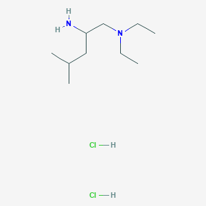 molecular formula C10H26Cl2N2 B1473152 N1,N1-diethyl-4-methylpentane-1,2-diamine dihydrochloride CAS No. 2098032-92-7