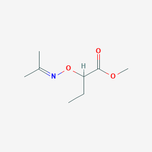 molecular formula C8H15NO3 B14731554 Methyl 2-(propan-2-ylideneamino)oxybutanoate CAS No. 5001-40-1