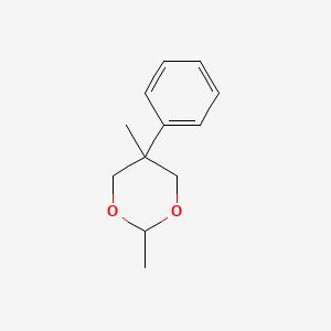 molecular formula C12H16O2 B14731604 1,3-Dioxane, 2,5-dimethyl-5-phenyl- CAS No. 6248-04-0