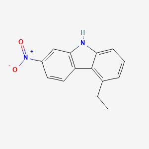 molecular formula C14H12N2O2 B14731605 5-Ethyl-2-nitro-9h-carbazole CAS No. 5419-84-1