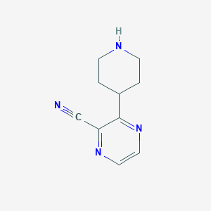3-(Piperidin-4-yl)pyrazine-2-carbonitrile