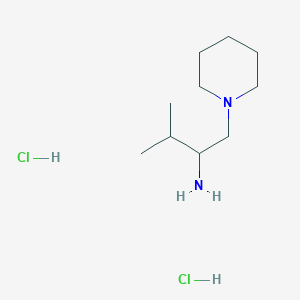 3-Methyl-1-(piperidin-1-yl)butan-2-amine dihydrochloride