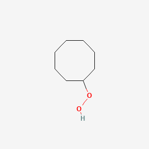 molecular formula C8H16O2 B14731698 Hydroperoxide, cyclooctyl CAS No. 5130-47-2