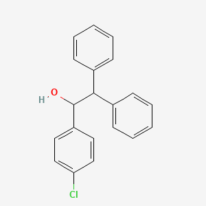molecular formula C20H17ClO B14731706 1-(4-Chlorophenyl)-2,2-diphenylethanol CAS No. 6318-89-4