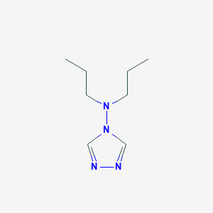 molecular formula C8H16N4 B14731721 4H-1,2,4-Triazol-4-amine, N,N-dipropyl- CAS No. 6111-76-8