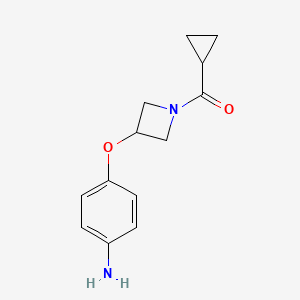 (3-(4-Aminophenoxy)azetidin-1-yl)(cyclopropyl)methanone