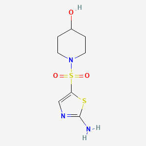 1-((2-Aminothiazol-5-yl)sulfonyl)piperidin-4-ol