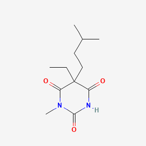 molecular formula C12H20N2O3 B14731780 Barbituric acid, 5-ethyl-5-isopentyl-1-methyl- CAS No. 6270-45-7