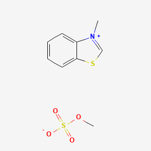 molecular formula C9H11NO4S2 B14731795 Benzothiazolium, 3-methyl-, methyl sulfate CAS No. 5284-73-1