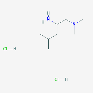 molecular formula C8H22Cl2N2 B1473180 N1,N1,4-trimethylpentane-1,2-diamine dihydrochloride CAS No. 2098000-01-0