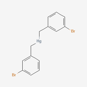 molecular formula C14H12Br2Hg B14731800 Bis[(3-bromophenyl)methyl]mercury CAS No. 10507-40-1