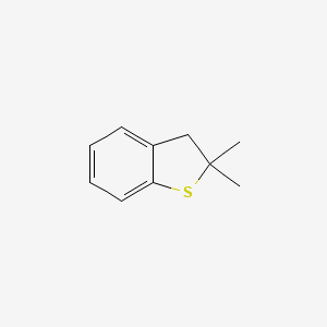 molecular formula C10H12S B14731849 2,2-Dimethyl-2,3-dihydro-1-benzothiophene CAS No. 6165-59-9