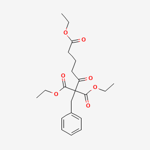 molecular formula C21H28O7 B14731855 Triethyl 4-oxo-6-phenylhexane-1,5,5-tricarboxylate CAS No. 5472-29-7