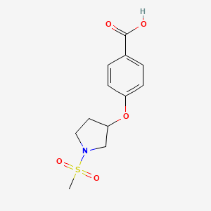 4-((1-(Methylsulfonyl)pyrrolidin-3-yl)oxy)benzoic acid