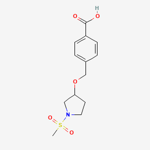 4-(((1-(Methylsulfonyl)pyrrolidin-3-yl)oxy)methyl)benzoic acid