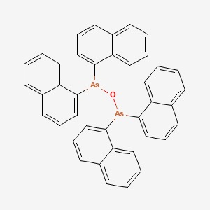 molecular formula C40H28As2O B14731962 Tetranaphthalen-1-yldiarsoxane CAS No. 5447-29-0