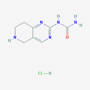 1-(5,6,7,8-Tetrahydropyrido[4,3-d]pyrimidin-2-yl)urea hydrochloride