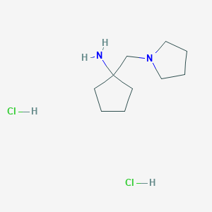 1-(Pyrrolidin-1-ylmethyl)cyclopentan-1-amine dihydrochloride