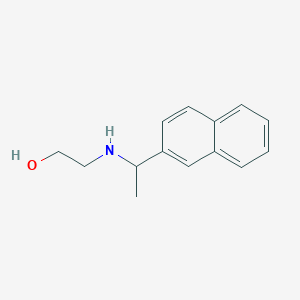 molecular formula C14H17NO B14732026 2-(1-Naphthalen-2-ylethylamino)ethanol CAS No. 6323-54-2