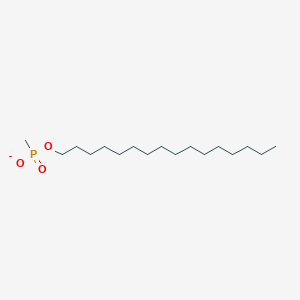 molecular formula C17H36O3P- B14732027 Hexadecyl methylphosphonate CAS No. 5955-24-8