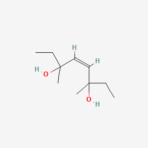 molecular formula C10H20O2 B14732032 4-Octene-3, 3,6-dimethyl- CAS No. 6285-26-3