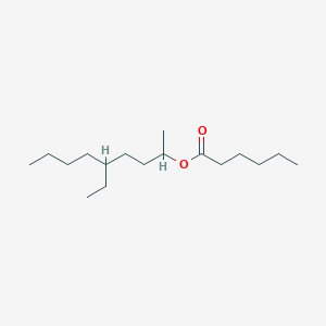 molecular formula C17H34O2 B14732044 5-Ethylnonan-2-yl hexanoate CAS No. 5456-35-9
