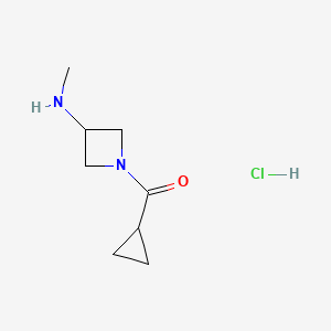 Cyclopropyl(3-(methylamino)azetidin-1-yl)methanone hydrochloride