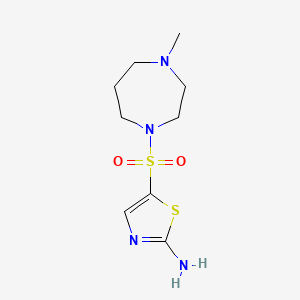 5-((4-Methyl-1,4-diazepan-1-yl)sulfonyl)thiazol-2-amine