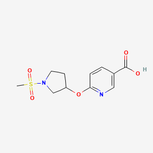 6-((1-(Methylsulfonyl)pyrrolidin-3-yl)oxy)nicotinic acid