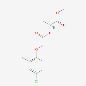 molecular formula C13H15ClO5 B14732269 Methyl 2-{[(4-chloro-2-methylphenoxy)acetyl]oxy}propanoate CAS No. 5462-20-4