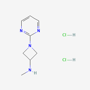 molecular formula C8H14Cl2N4 B1473227 N-methyl-1-(pyrimidin-2-yl)azetidin-3-amine dihydrochloride CAS No. 2097968-86-8