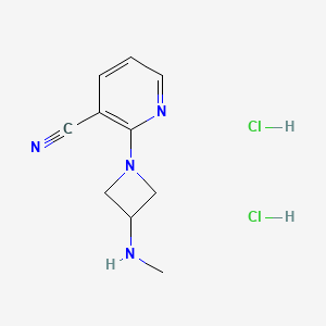 2-(3-(Methylamino)azetidin-1-yl)nicotinonitrile dihydrochloride