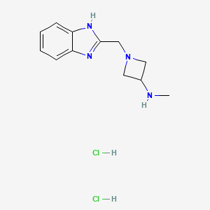 1-((1H-benzo[d]imidazol-2-yl)methyl)-N-methylazetidin-3-amine dihydrochloride
