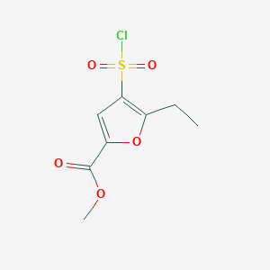 Methyl 4-(chlorosulfonyl)-5-ethylfuran-2-carboxylate