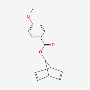 molecular formula C15H14O3 B14732424 Bicyclo[2.2.1]hepta-2,5-dien-7-yl 4-methoxybenzoate CAS No. 7109-81-1
