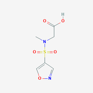 molecular formula C6H8N2O5S B1473248 2-(N-methyl1,2-oxazole-4-sulfonamido)acetic acid CAS No. 1706431-77-7