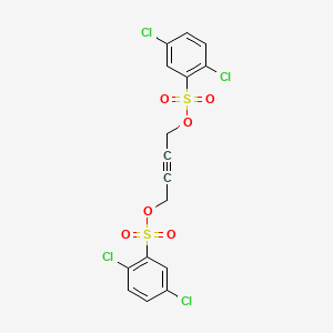 molecular formula C16H10Cl4O6S2 B14732483 But-2-yne-1,4-diyl bis(2,5-dichlorobenzenesulfonate) CAS No. 10421-62-2