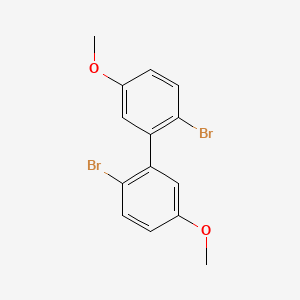 molecular formula C14H12Br2O2 B14732500 2,2'-Dibromo-5,5'-dimethoxybiphenyl CAS No. 6161-46-2