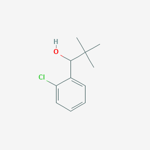 molecular formula C11H15ClO B14732510 1-(2-Chlorophenyl)-2,2-dimethylpropan-1-ol CAS No. 6642-36-0