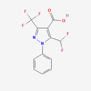 5-(difluoromethyl)-1-phenyl-3-(trifluoromethyl)-1H-pyrazole-4-carboxylic acid