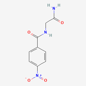 molecular formula C9H9N3O4 B14732521 n-(2-Amino-2-oxoethyl)-4-nitrobenzamide CAS No. 5410-49-1
