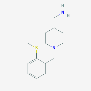 ({1-[2-(Methylthio)benzyl]piperidin-4-yl}methyl)amine
