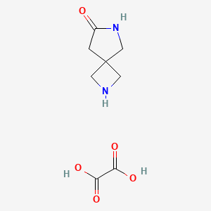 molecular formula C8H12N2O5 B1473254 2,6-Diazaspiro[3.4]octan-7-one oxalate CAS No. 1588440-97-4
