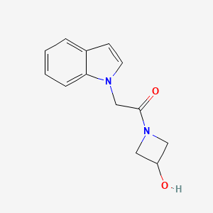 1-(3-hydroxyazetidin-1-yl)-2-(1H-indol-1-yl)ethan-1-one