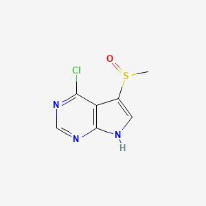 4-Chloro-5-(methylsulfinyl)-7H-pyrrolo[2,3-D]pyrimidine
