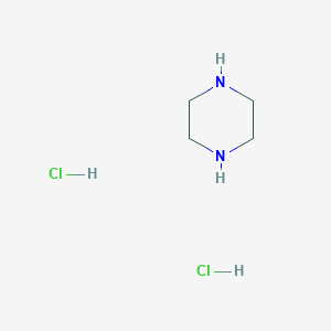 molecular formula C4H12Cl2N2 B147326 Piperazine dihydrochloride CAS No. 142-64-3