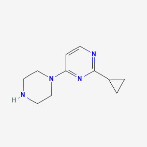 2-Cyclopropyl-4-piperazin-1-ylpyrimidine